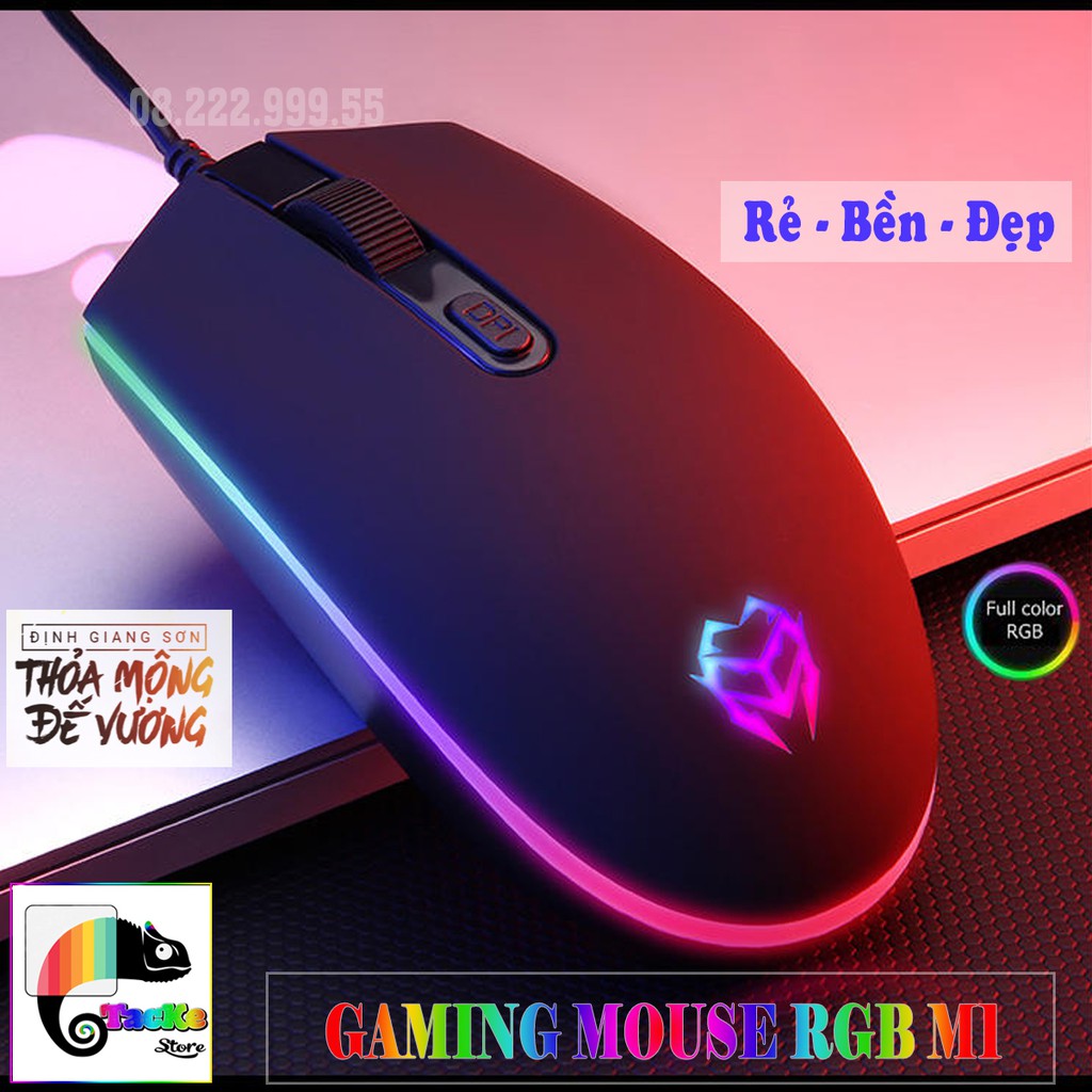 Chuột Gaming RGB Bonks M1 Đẳng cấp Game Thủ, Rẻ-Bền-Đẹp I Gaming Mouse RGB Bonks M1
