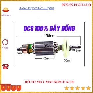 Roto ruột máy mài 6-100 -rô to máy mài