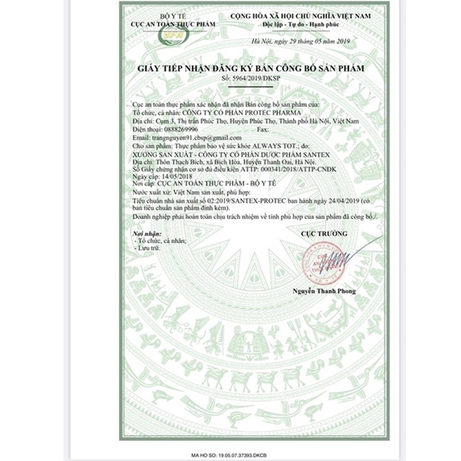 Viên Uống Tăng Sức Đề Kháng ALWAYS TOT Bổ sung Albumin và betaglucan cho cơ thể Hộp 30 viên