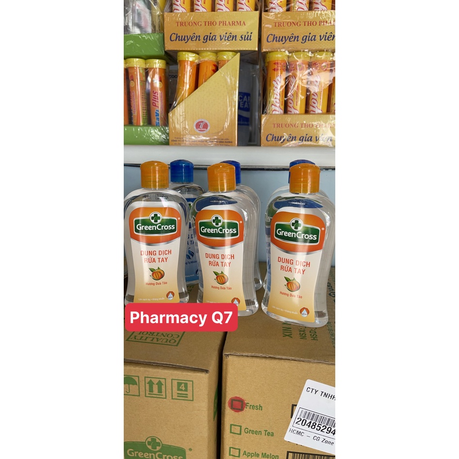 Chai lớn C250 ml hương Tự Nhiên Rửa Tay Khô Greencros Green cros crencros Green cros