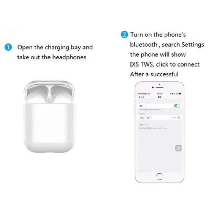 Tai Nghe Vip Bluetooth IXS -TWS, BT 5.0 Âm Thanh Bass Cực Chất Dùng IOS Và Android