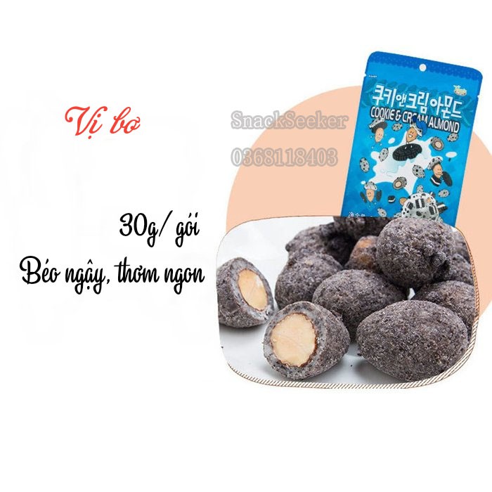 [Mã 77FMCGSALE1 giảm 10% đơn 250K] Hạt hạnh nhân tẩm bơ mật ong Hàn Quốc Tom's farm- Gói 35g- SNACK SEEKER | BigBuy360 - bigbuy360.vn