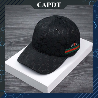 Mũ lưỡi trai chính hãng CAPDT, nón kết nam nữ unisex thêu hình con ong màu đen DT06