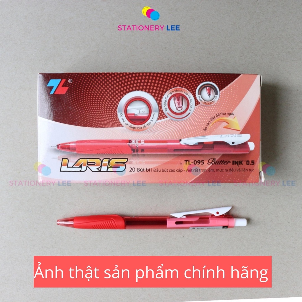 Hộp Bút Bi TL 20 Cây - 095 Ngòi 0.5mm LARIS/ Butter ink pen TL-095