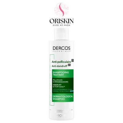 Vichy Dầu Gội Giúp Giảm Gàu Dành Cho Da Đầu Dầu & Ngứa Vichy Dercos Anti Dandruff Advanced Action Oil Hair
