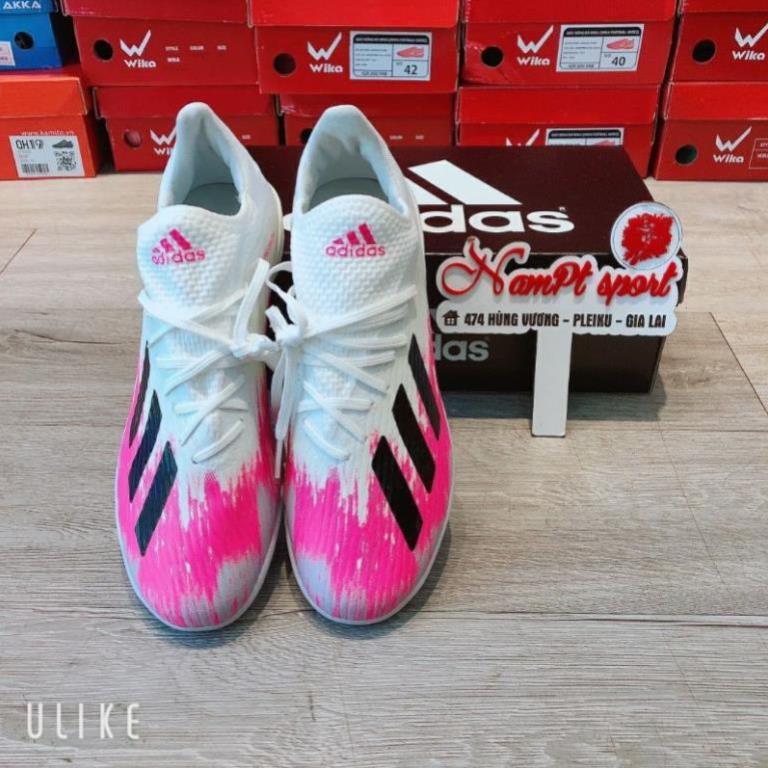 ️⚽ (CÓ BẢO HÀNH) DA BỀN GIÁ RẺ Giày Bóng Đá Adidas X. Nhân Tạo Trắng Hồng | nhất Shopee NamPt Sport ! \ "*