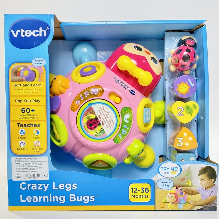 Đồ Chơi Trẻ Em Vtech - 80-522350 Crazy Bug - Bọ cam vui nhộn (hồng)