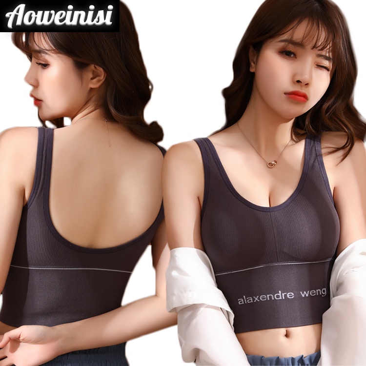AOWEINISI Áo ngực thể thao nữ 40-65kg Có thể mặc