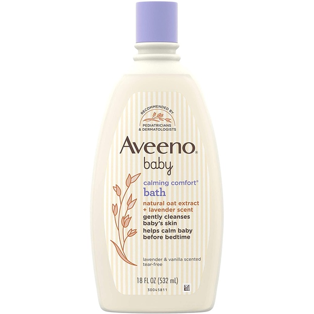 DẦU TẮM / KEM DƯỠNG HỮU CƠ AVEENO HƯƠNG LAVENDER THƯ GIÃN CHO BÉ 18 FL OZ 532ML từ mỹ