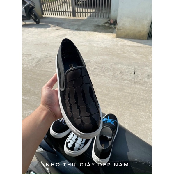 Giày slipon lười bàn tay nam  Giày quảng châu Full box