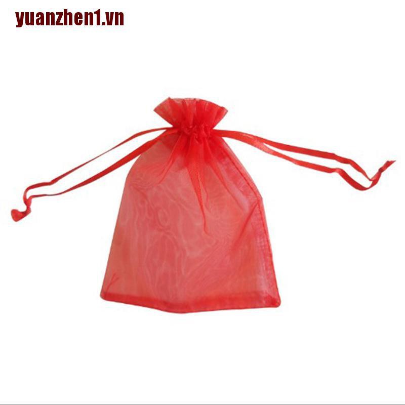 [YUANZHEN1] 100 Túi Dây Rút Đựng Quà Giáng Sinh, Đám Cưới