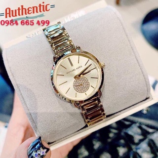 Đồng hồ nữ michael kors portia gold-tone mk3838