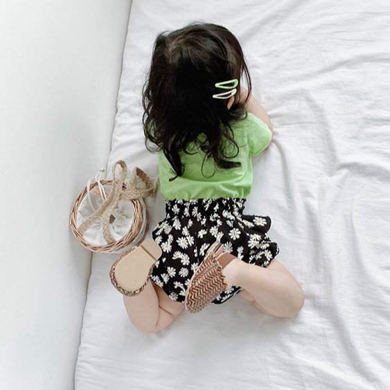 Áo Thun Tay Ngắn Bằng Cotton Thời Trang Mùa Hè Phong Cách Hàn Quốc Dành Cho Trẻ Em