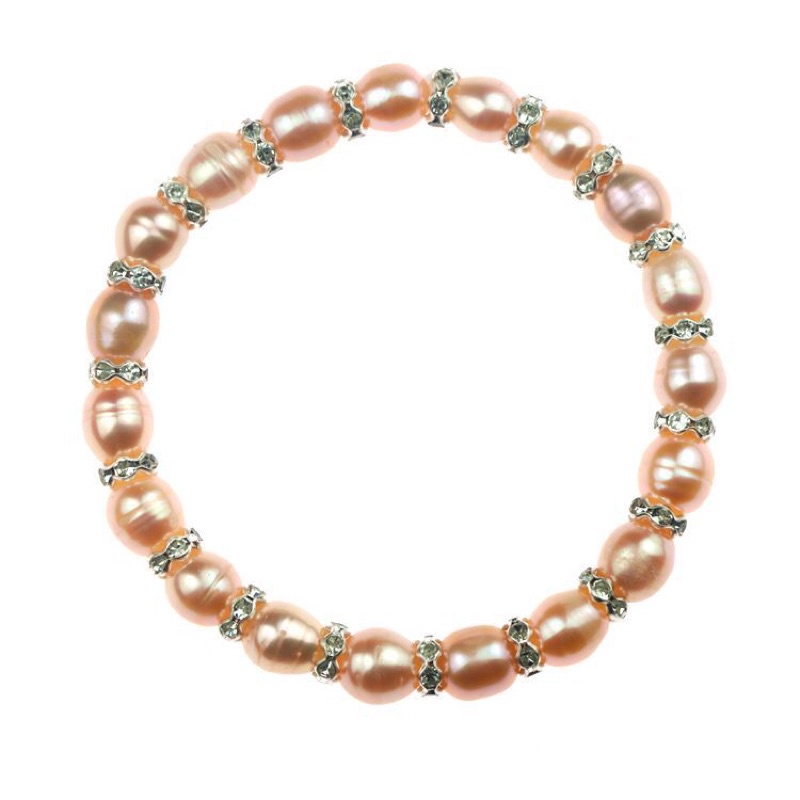 Vòng tay gạo mix charm đá