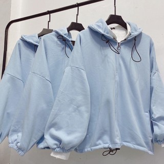 Áo khoác nỉ khóa tròn Unisex