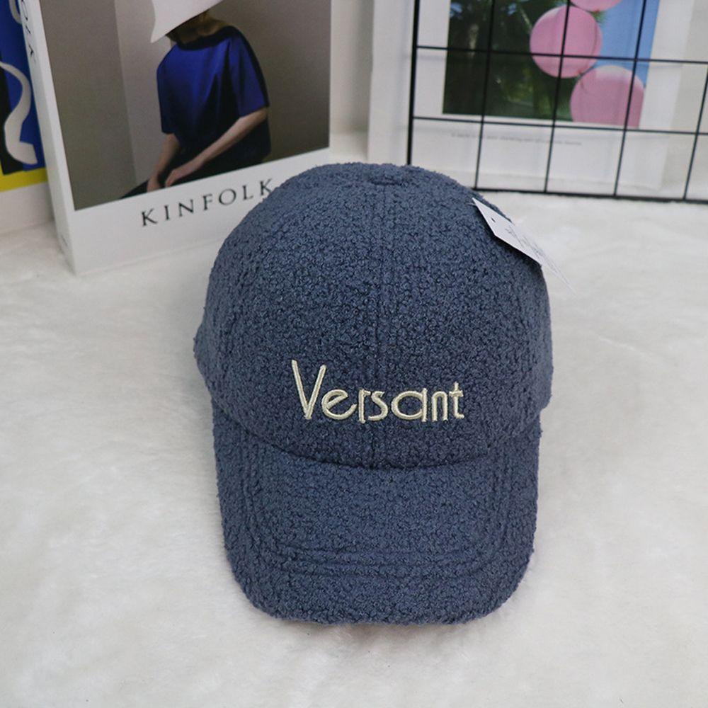 Mũ Lưỡi Trai Vải Len Lông Cừu Thêu Chữ Thời Trang Đường Phố Hàn Quốc VANES1 Dành Cho Bạn Nữ