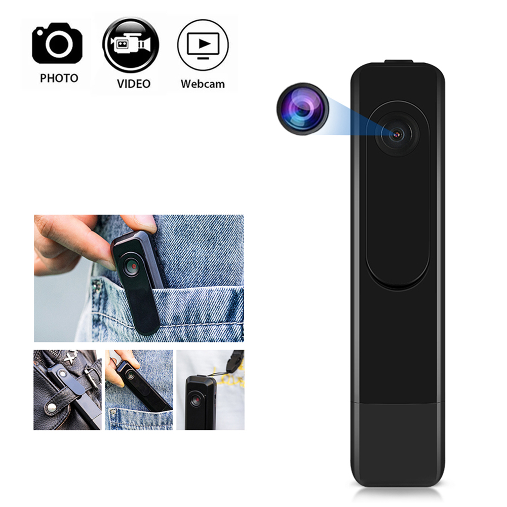 Full HD Máy ảnh mini Cam Video Ghi âm giọng nói thông minh Âm thanh ghi âm thanh nổi Bút ghi USB U Disk Collar Clip