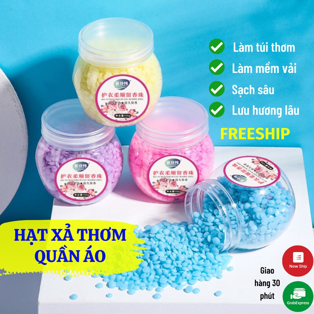 Viên Giặt Quần Áo Hạt Lưu Hương Xả Vải Hương Tự Nhiên Dịu Nhẹ Lâu Phai LEON OFFICIAL