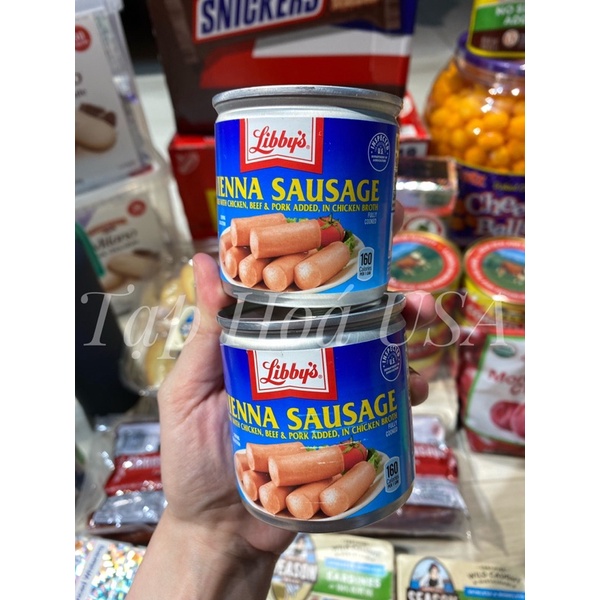 [DATE 10/23] Xúc Xích Libbys Vienna Sausage 130g Của Mỹ