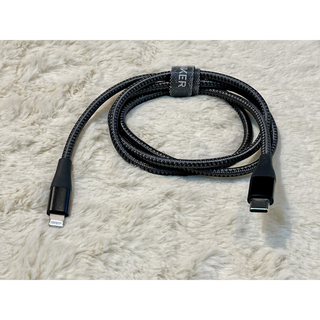 Cáp Anker PowerLine+ II Lightning to USB-C A8652 dài 0.9m