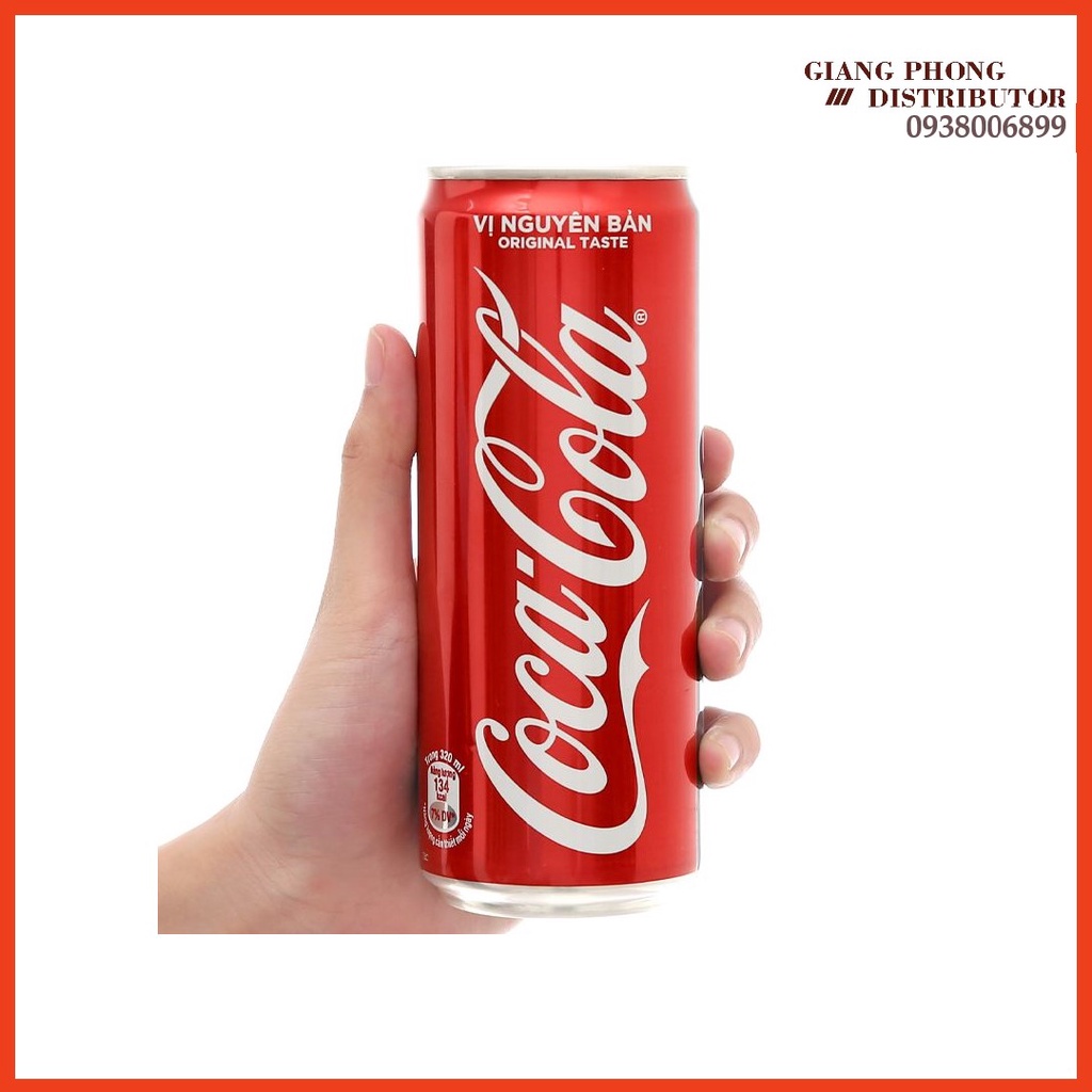 Két 24 lon Coca Cola vị nguyên bản 320ml