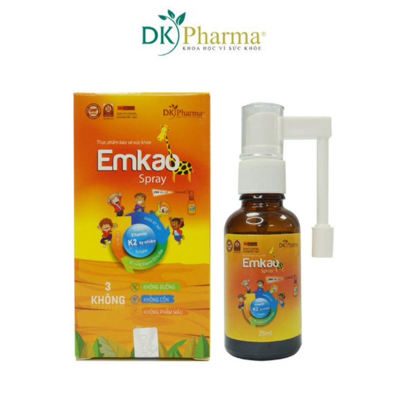 EMKAO Spray - Bổ sung vitamin D3, vitamin K2 - MK7