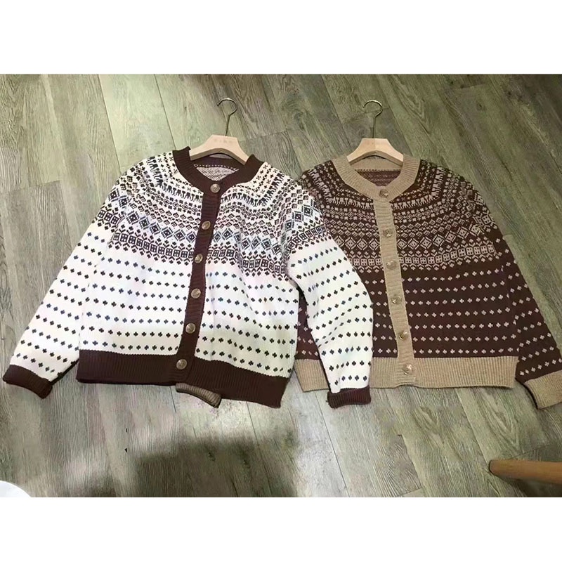 Áo Cardigan Len Thổ Cẩm 2 Màu Đủ Size M057