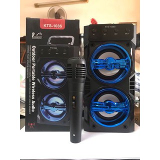 LOA KARAOKE BLUETOOTH KTS-1036 (CO ECHO) TẶNG KÈM MICRO DÂY