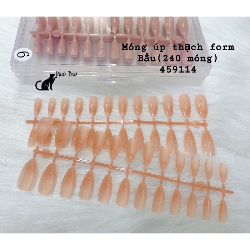 Móng úp thạch nhọn- vuông- thang móng dẻo , ôm phom