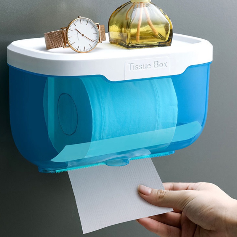 Giá Đỡ Cuộn Giấy Vệ Sinh Gắn Tường Không Cần Khoan Chống Nước