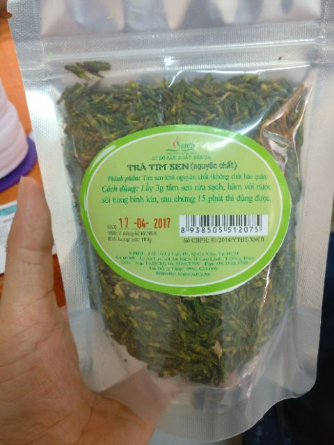 Combo Trà lá sen và tim sen nguyên chất