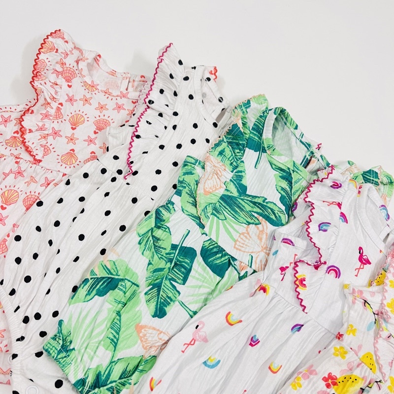 Body chip cánh tiên dễ thương mặc mùa thu cho bé gái chất vải Cotton co giãn thấm hút mồ hôi, size