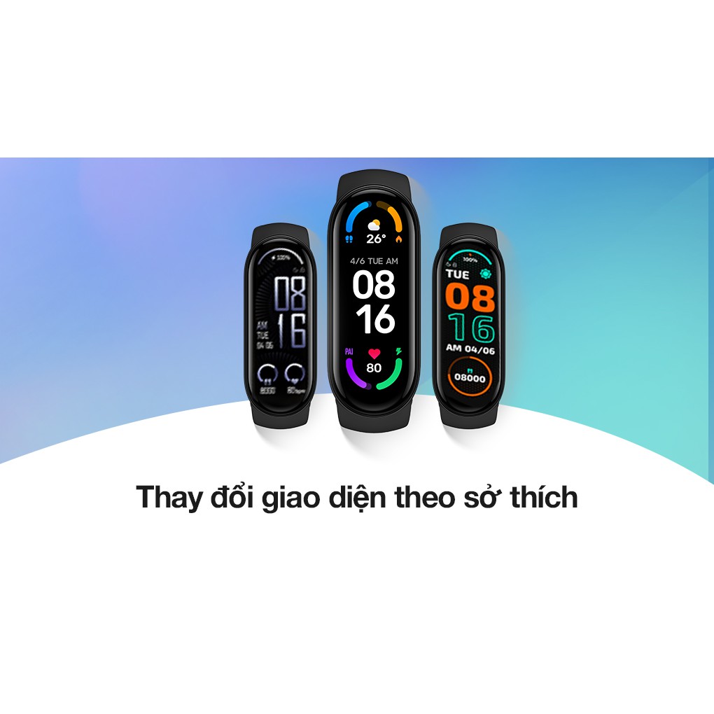 Vòng Đeo Tay Thông Minh Xiaomi Mi Band 6 - Theo Dõi Sức Khoẻ, SpO2, Nhịp tim, Chế Độ Phụ Nữ,... [CHÍNH HÃNG]