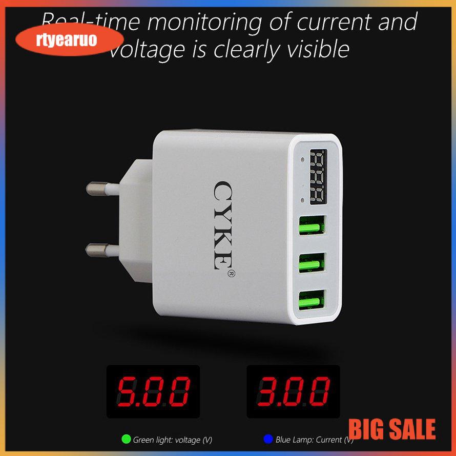 Sạc nhanh USB sạc điện thoại di động CYKE 3 Bộ sạc EU Bộ sạc nhanh thông minh 5V3A cho điện thoại di động