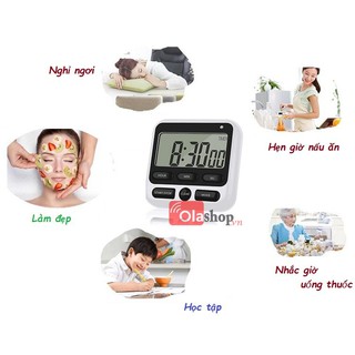 Đồng hồ bấm giờ điện tử đa năng – Hẹn giờ nhà bếp siêu tiện lợi – Màn hình LCD rõ nét