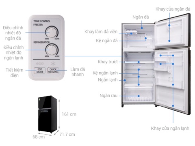 Tủ Lạnh Toshiba Inverter 359 Lít GR-AG41VPDZ(XK1) (Miễn phí giao tại HCM-ngoài tỉnh liên hệ shop)