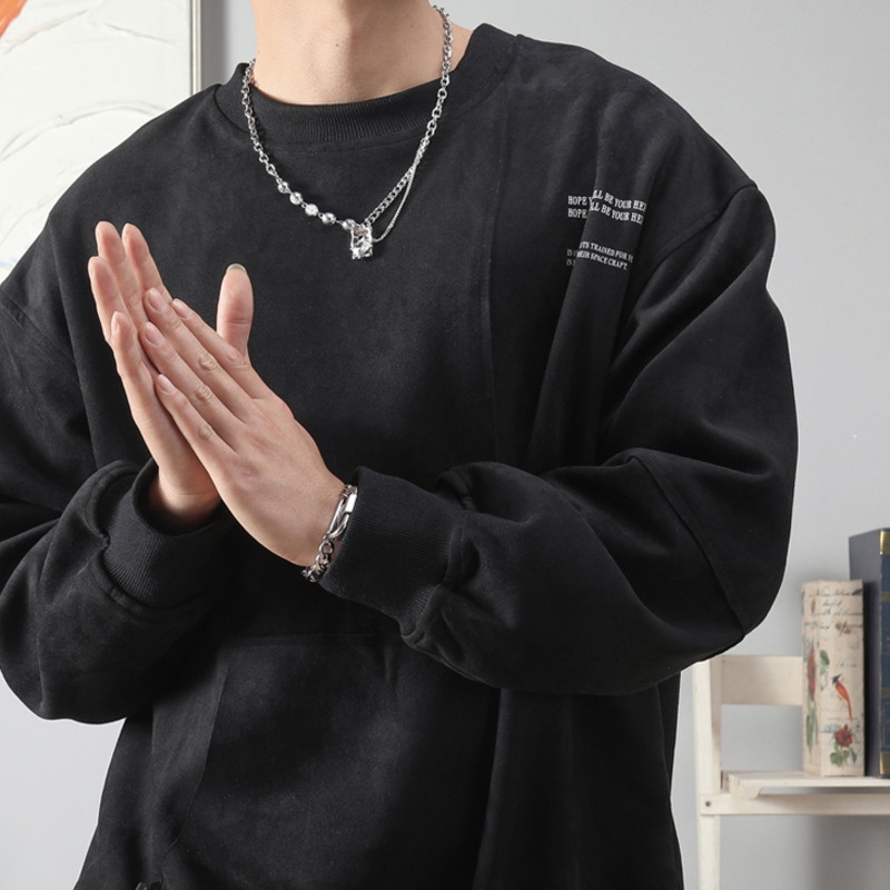 Vòng cổ Thép Titan Đính Đá zircon Phong Cách hip hop Đường Phố Thời Trang