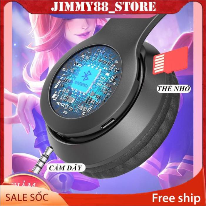 Tai Nghe Chụp tai Mèo Bluetooth P47 ST71 Headphone Dễ Thương Có Mic,Âm Bass Mạnh Mẽ PIN TRÂU JIMMY88