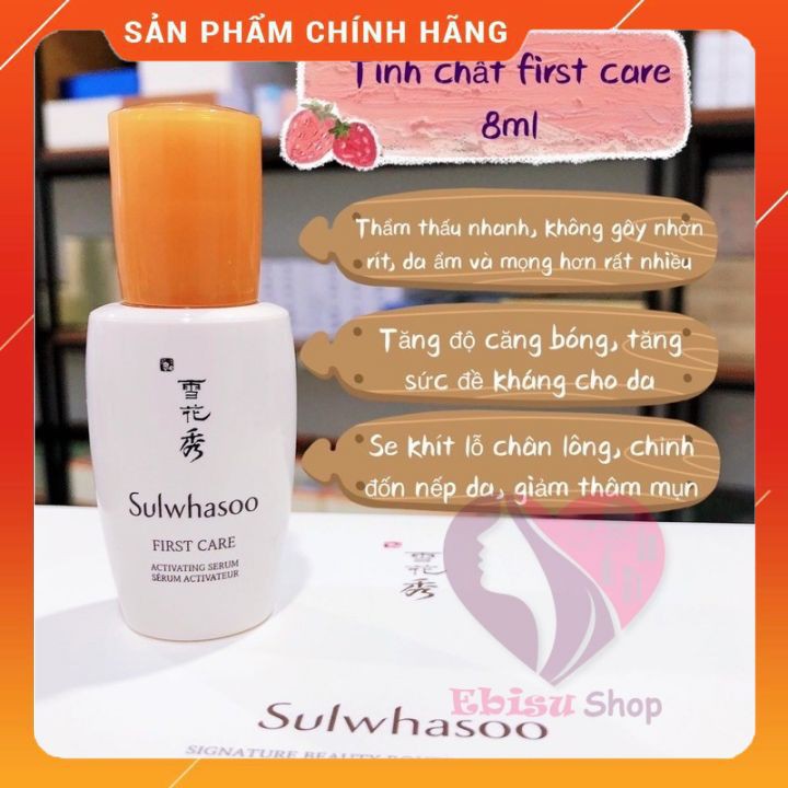 Tinh Chất dưỡng da First Care Sulwhasoo 8ml_Tinh chất Sulwhasoo First Care Activating Perfecting Serum phiên bản mới