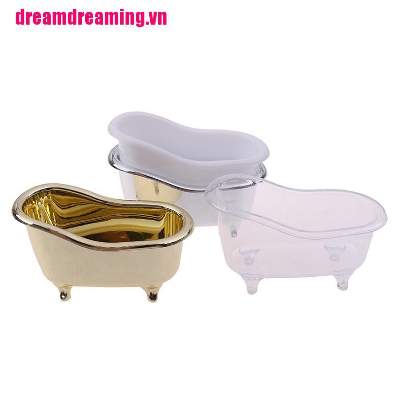 [Hàng mới về] Hộp đựng mỹ phẩm thiết kế bồn tắm mini nhỏ gọn