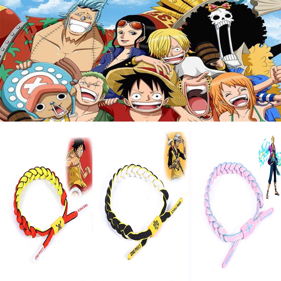 Vòng đeo tay họa tiết anime One piece màu sắc thời trang sành điệu