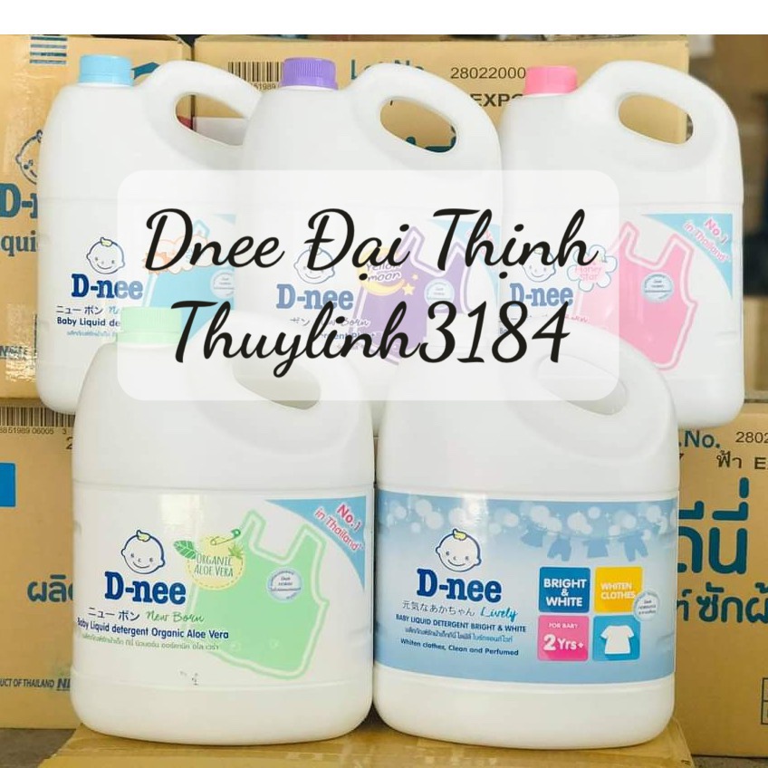 Nước Giặt Xả Quần Áo Dnee An Toàn Cho Bé 1.4/3L