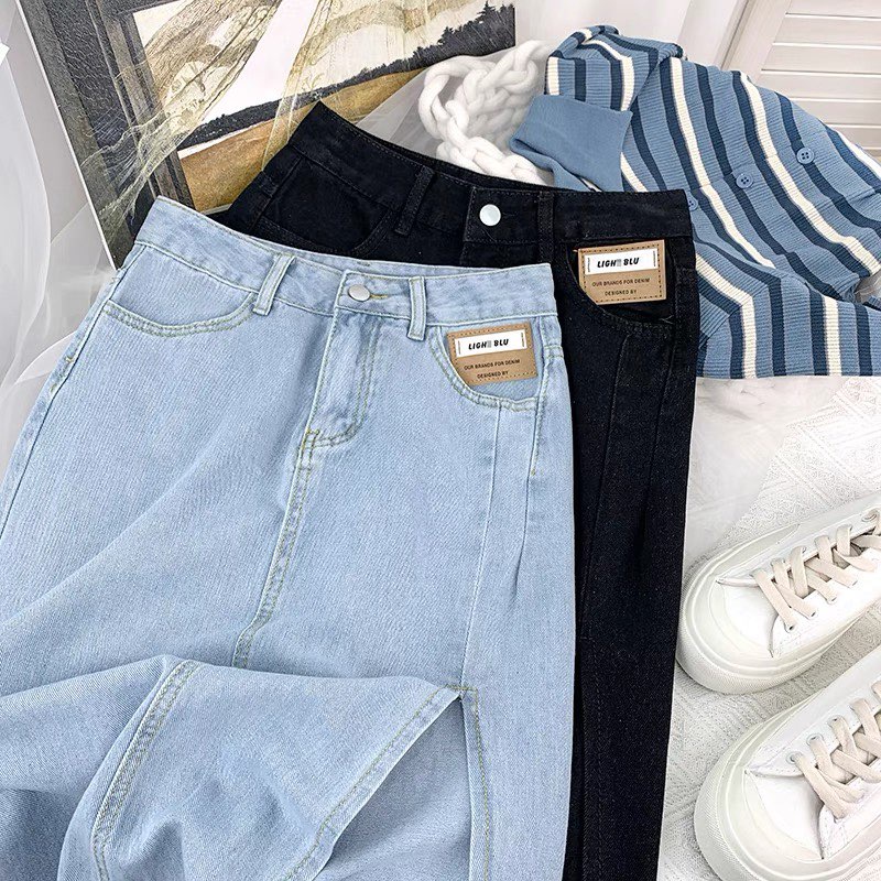 CHÂN VÁY JEAN BÒ DÀI XẺ BÊN CVB13035