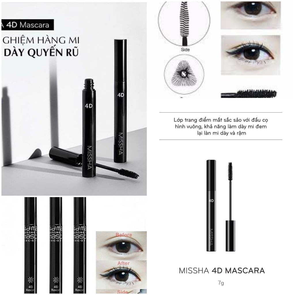 Chuốt Mi Mascara The Style 4D Missha 7g