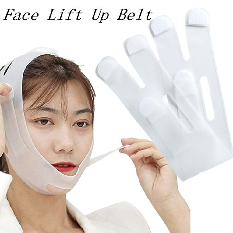 twivnignt Silica Gel Little V-face Bandage Waterproof And Stain-proof V Facial Mask