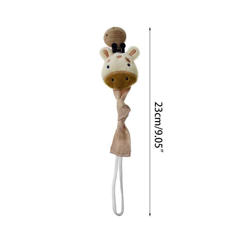 Giá Đỡ Núm Vú Giả Bằng Cotton Phối Dây Xích Dành Cho Trẻ Sơ Sinh