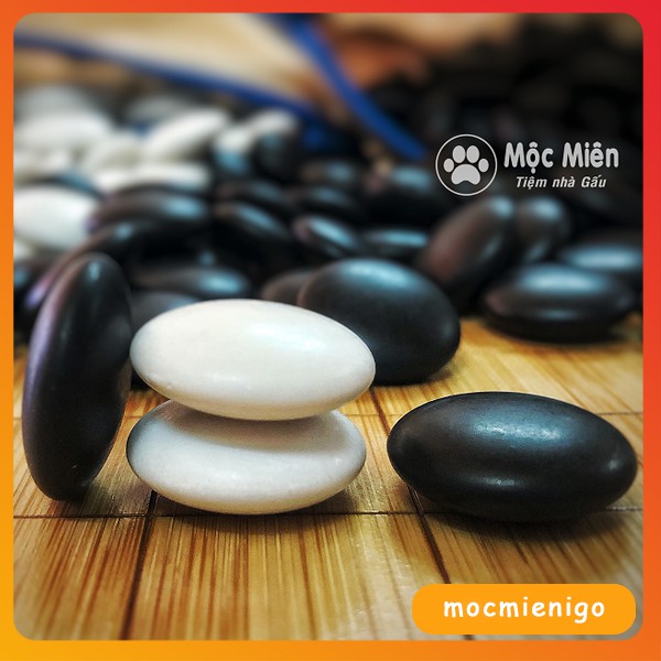 Quân cờ vây cờ caro Melamine 2 mặt cong