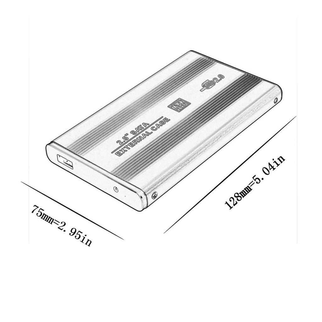 Ổ Cứng Ngoài Usb 2.0 2.5 Inch Sata Cho Notebook Laptop | BigBuy360 - bigbuy360.vn