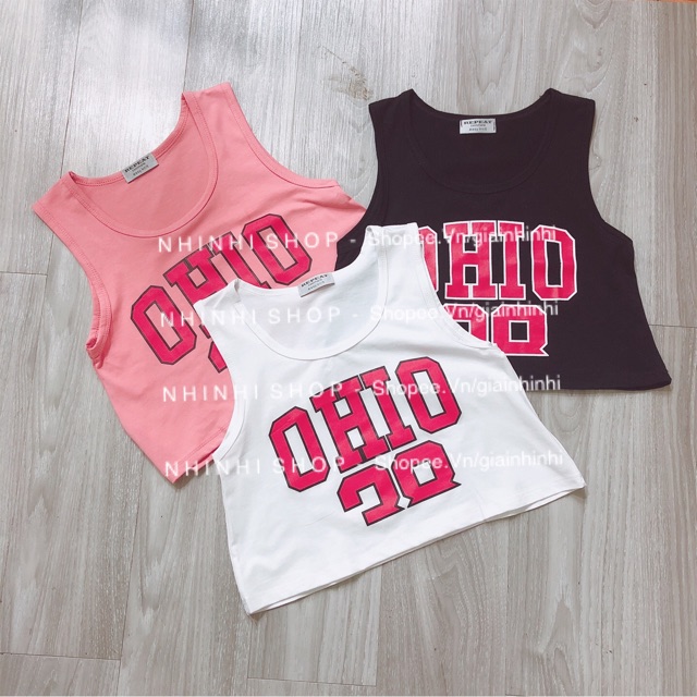 Áo phông, áo thun croptop ba lỗ ohio