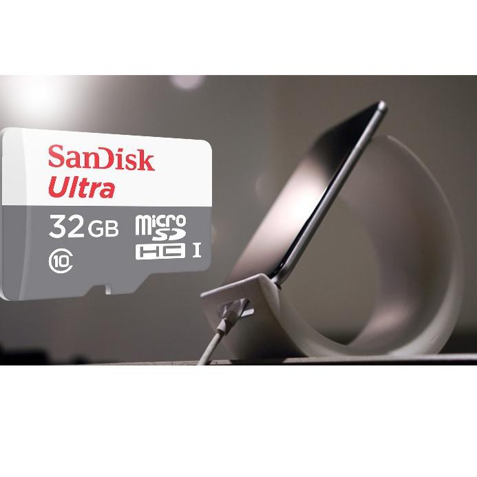 SANDISK Thẻ nhớ Micro SD 32/256GB/Ultra Class10 80Mbps màu trắng